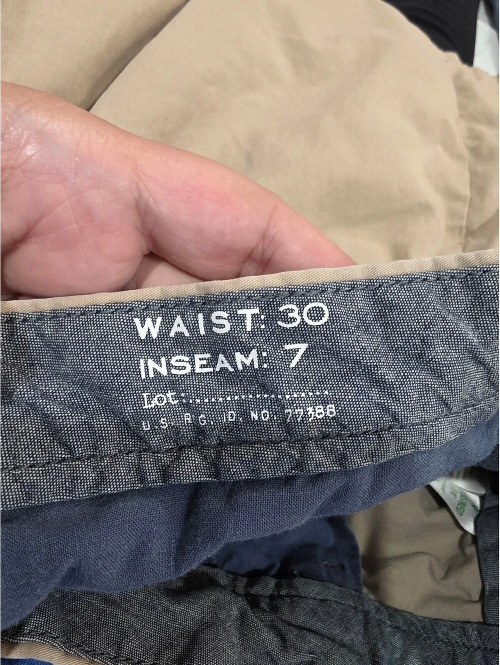 J.Crew men's khaki chino shorts size 30 Preppy Casual flat front tan  school